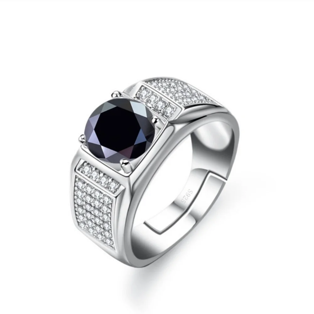 Moissanite Man Ring
